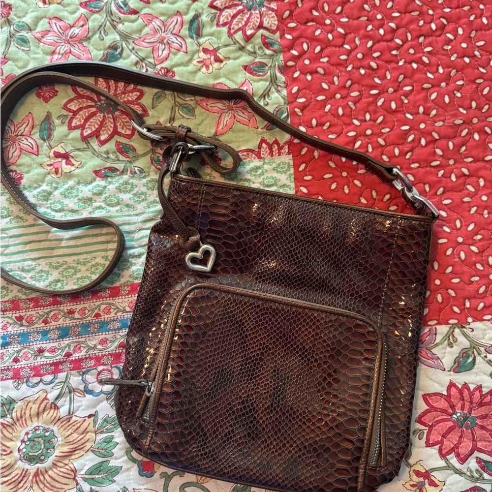 Brighton snake print crossbody